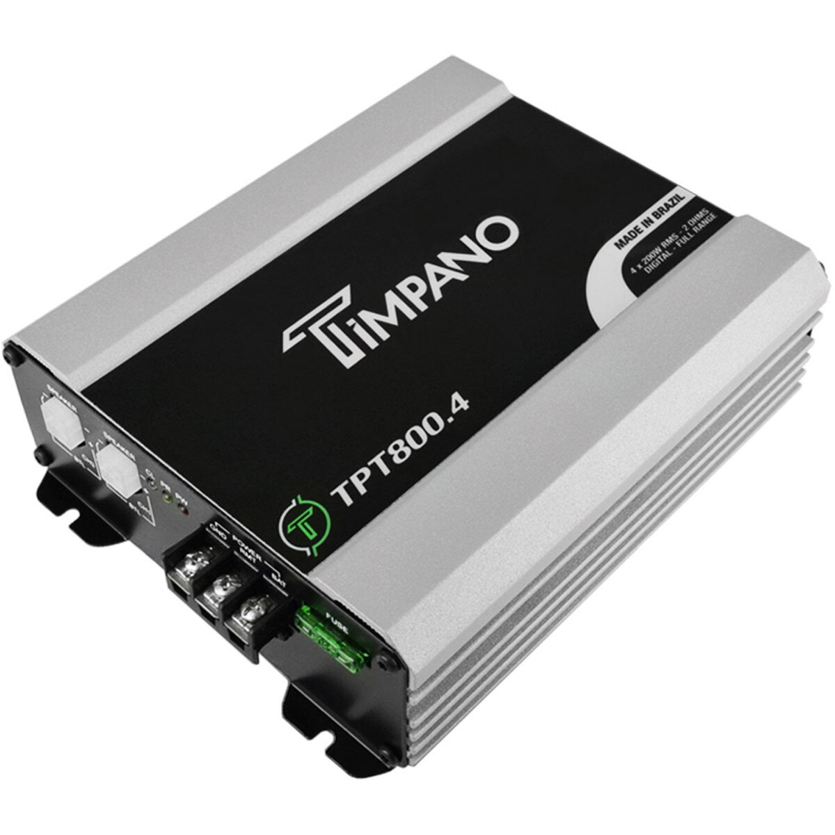 Timpano Audio TPT800.4 2 Ohm 800 Watt 4 Channel Car Audio Amplifier